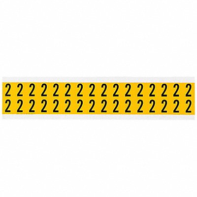 Number Label 2 3/4in.Hx9/16in.W Vinyl