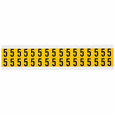 Number Label 5 3/4in.Hx9/16in.W Vinyl