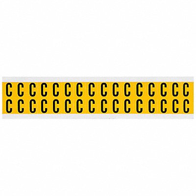 Letter Label C 3/4in.Hx9/16in.W Vinyl