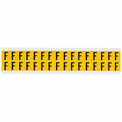 Letter Label F 3/4in.Hx9/16in.W Vinyl