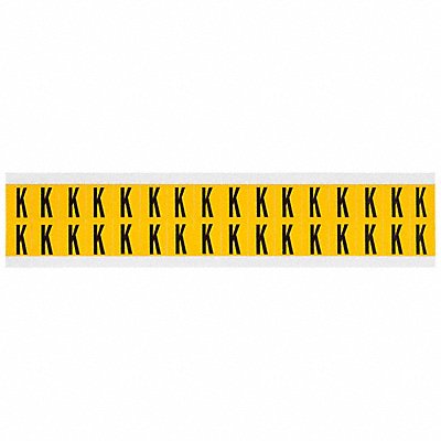 Letter Label K 3/4in.Hx9/16in.W Vinyl