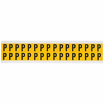 Letter Label P 3/4in.Hx9/16in.W Vinyl