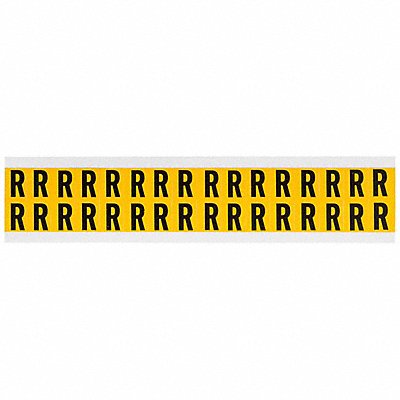 Letter Label R 3/4in.Hx9/16in.W Vinyl