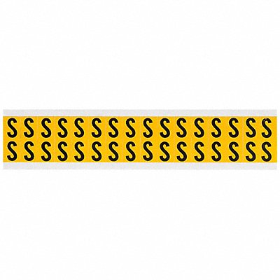 Letter Label S 3/4in.Hx9/16in.W Vinyl