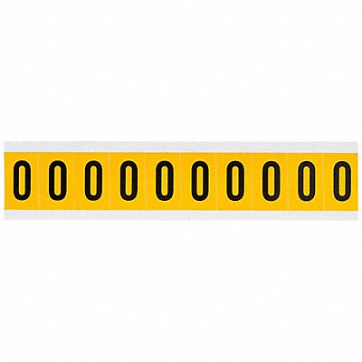 Number Label 0 1-1/2in.Hx7/8in.W