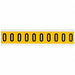 Number Label 0 1-1/2in.Hx7/8in.W