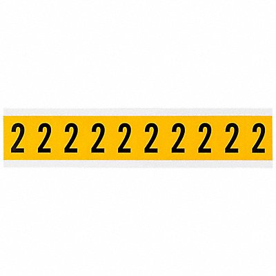 Number Label 2 1-1/2in.Hx7/8in.W Vinyl