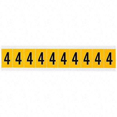 Number Label 4 1-1/2in.Hx7/8in.W Vinyl