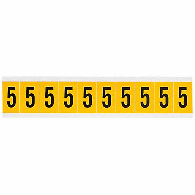 Number Label 5 1-1/2in.Hx7/8in.W Vinyl