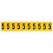 Number Label 5 1-1/2in.Hx7/8in.W Vinyl