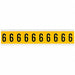 Number Label 6 1-1/2in.Hx7/8in.W Vinyl