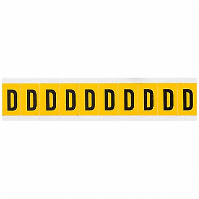 Letter Label D 1-1/2in.Hx7/8in.W