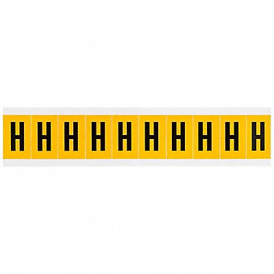 Letter Label H 1-1/2in.Hx7/8in.W