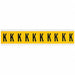 Letter Label K 1-1/2in.Hx7/8in.W Vinyl