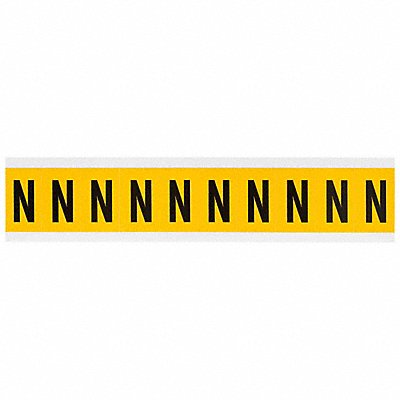 Letter Label N 1-1/2in.Hx7/8in.W Vinyl