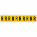 Letter Label R 1-1/2in.Hx7/8in.W