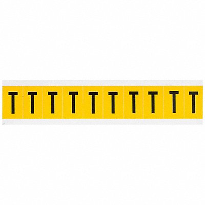 Letter Label T 1-1/2in.Hx7/8in.W Vinyl