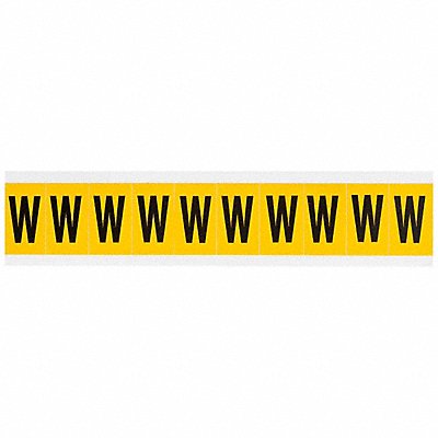 Letter Label W 1-1/2in.Hx7/8in.W