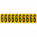 Number Label 6 2-1/4in.Hx7/8in.W Vinyl