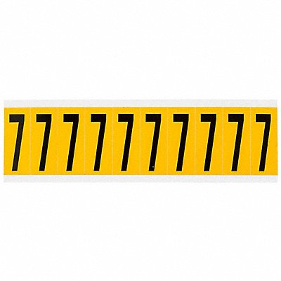 Number Label 7 2-1/4in.Hx7/8in.W Vinyl