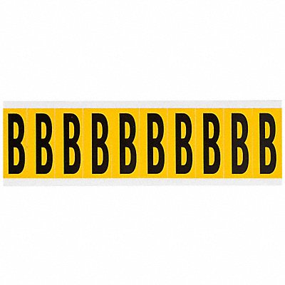 Letter Label B 2-1/4in.Hx7/8in.W Vinyl