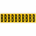 Letter Label B 2-1/4in.Hx7/8in.W Vinyl