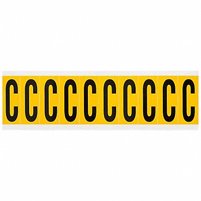 Letter Label C 2-1/4in.Hx7/8in.W