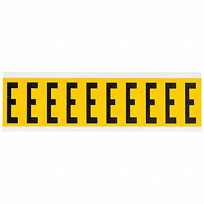 Letter Label E 2-1/4in.Hx7/8in.W Vinyl