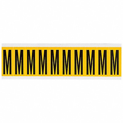 Letter Label M 2-1/4in.Hx7/8in.W Vinyl