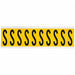Letter Label S 2-1/4in.Hx7/8in.W Vinyl