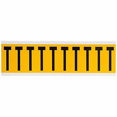 Letter Label T 2-1/4in.Hx7/8in.W Vinyl