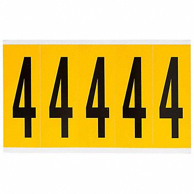 Number Label 4 5in.Hx1-3/4in.W Vinyl