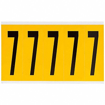 Number Label 7 5in.Hx1-3/4in.W Vinyl