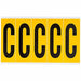 Letter Label C 5in.Hx1-3/4in.W Vinyl