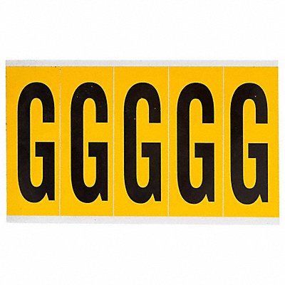Letter Label G 5inHx1-3/4inW No Cards 1