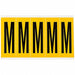 Letter Label M 5in.Hx1-3/4in.W Vinyl