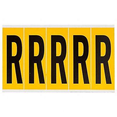 Letter Label R 5in.Hx1-3/4in.W Vinyl