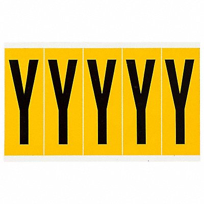 Letter Label Y 5in.Hx1-3/4in.W Vinyl