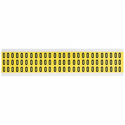 Number Label 0 1/2in.Hx11/32in.W Vinyl