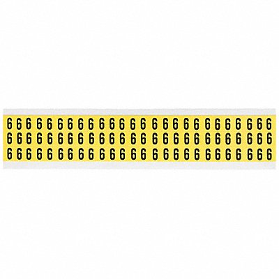 Number Label Character 6 1/2inHx11/32inW