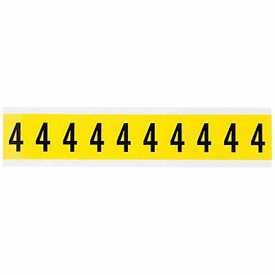 Number Label 4 1-1/2in.Hx7/8in.W