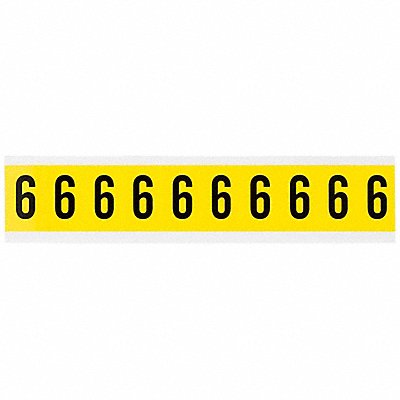 Number Label 6 1-1/2in.Hx7/8in.W