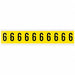 Number Label 6 1-1/2in.Hx7/8in.W