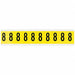 Number Label 8 1-1/2in.Hx7/8in.W