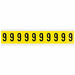 Number Label 9 1-1/2in.Hx7/8in.W