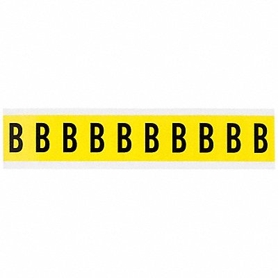 Letter Label B 1-1/2 Hx7/8 W Vinyl PK10