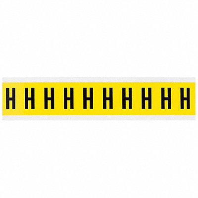 Letter Label H 1-1/2in.Hx7/8in.W Vinyl