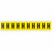 Letter Label H 1-1/2in.Hx7/8in.W Vinyl