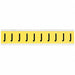 Letter Label J 8inW Black/Yellow Vinyl