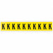 Letter Label K 1-1/2in.Hx7/8in.W